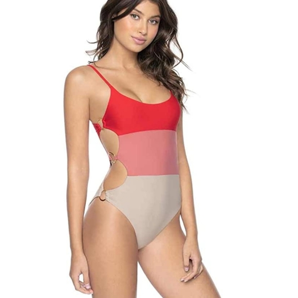 PQ Pilyq Color Block Side Ring One Piece S… - Picture 2 of 9